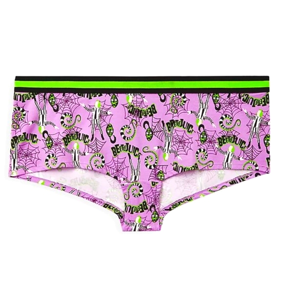 ❤️NWT VINTAGE TORRID BEETLEJUICE SPIDER WEB BOYSHORT PANTY PLUS SIZE HALLOWEEN - Picture 11 of 14